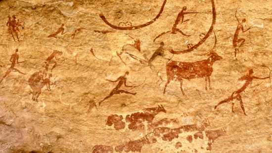 pinturas rupestres animales sahara